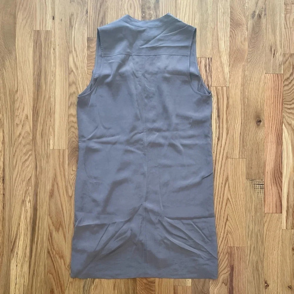 Equipment Femme Purple Silk Shirt Mini Short Dress Size XS - Picture 4 of 4